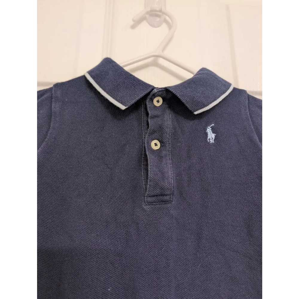 Baby Ralph Lauren Navy Blue Footie 9 Months